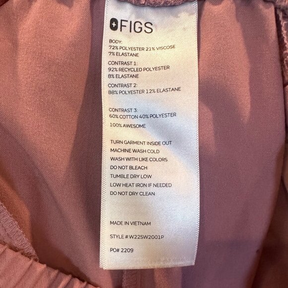 Figs Mauve Scrub Top - Picture 7 of 8